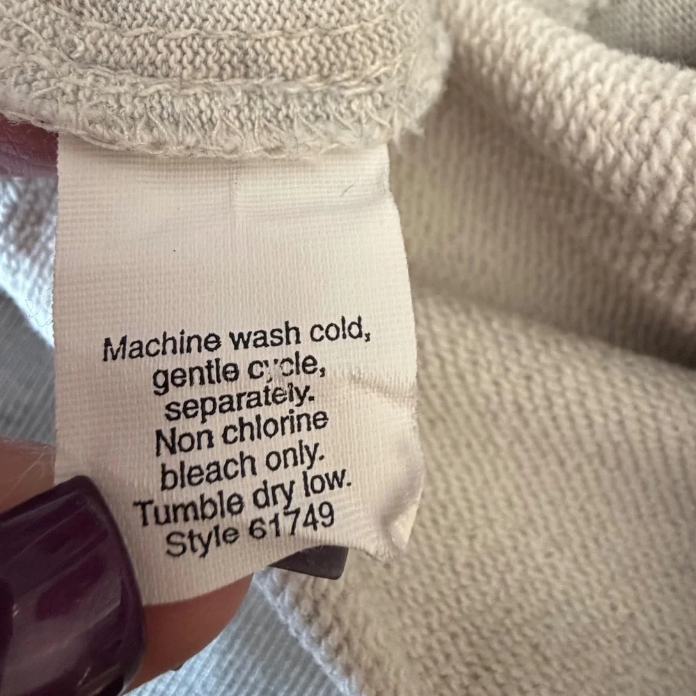 J. Crew Light Gray Wide Leg Heavier Weight Sweatpants, Size Large - Picture 8 of 12